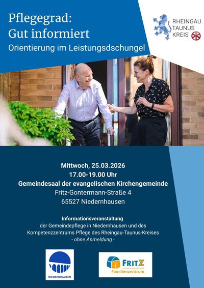 Plakat mit Logo des Rheingau-Taunus-Kreises und textliche Infos zur Veranstaltung.